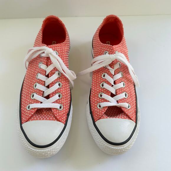Converse Chuck Taylor All Star Low Top Sneakers Coral Print - Picture 12 of 16